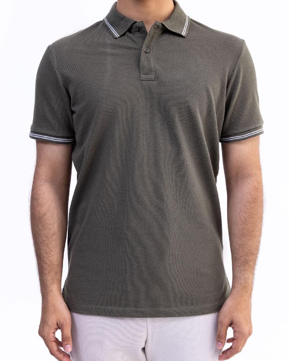 engine Men Polo Tee FT5027-00S-OLV