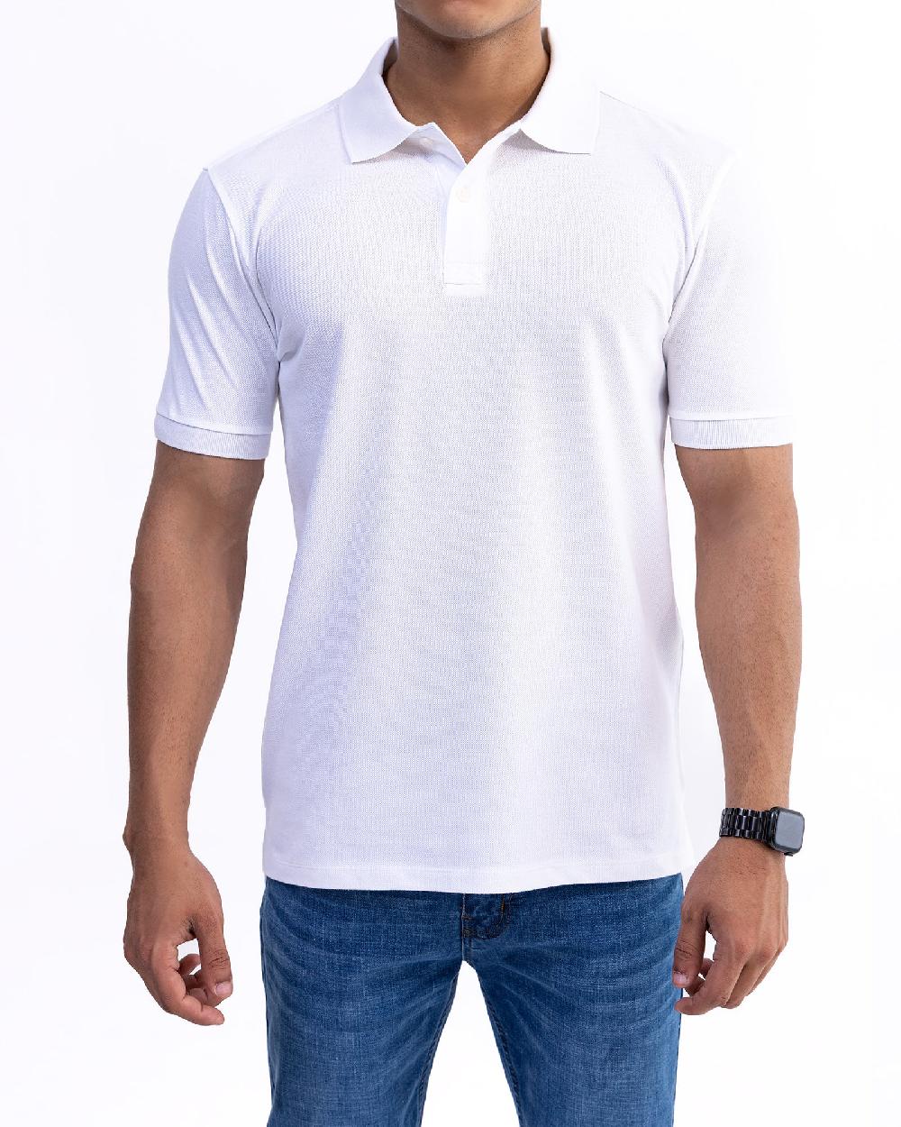 engine Men Polo Tee FT5081-00L-WHT