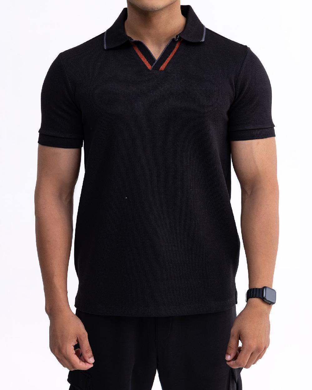engine Men Polo Tee MT5128-00S-BLK