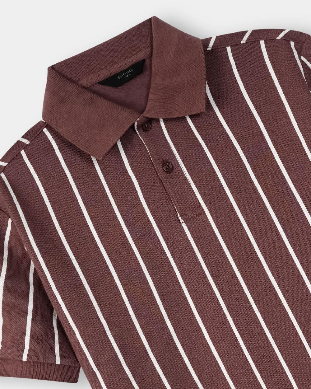 Engine Men Polo Tee MT5133-00S-BRN