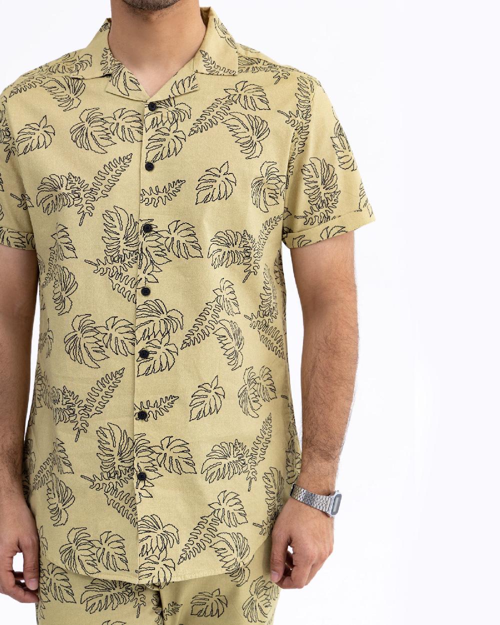 Engine Men Regular Fit Casual Shirt MC5001-00L-OLV