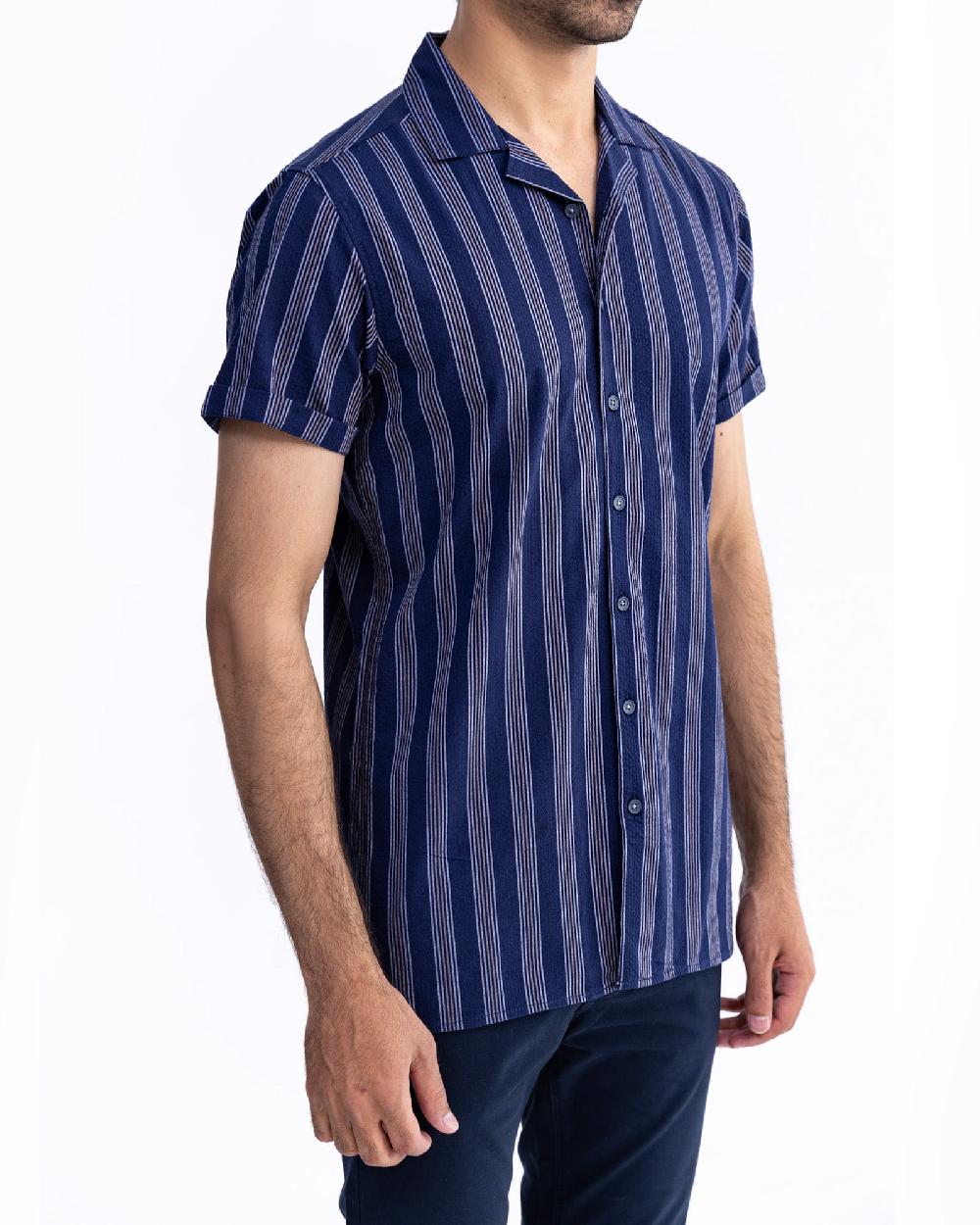 Engine Men Regular Fit Casual Shirt MC5003-00L-NVY