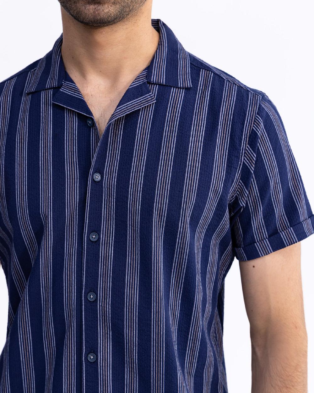 Engine Men Regular Fit Casual Shirt MC5003-00L-NVY