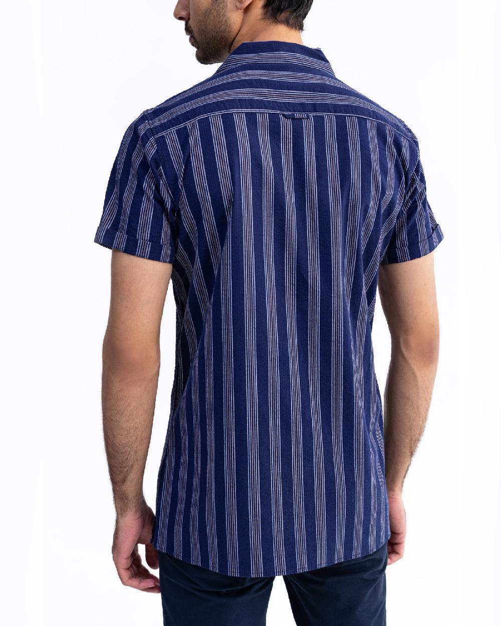 Engine Men Regular Fit Casual Shirt MC5003-00L-NVY