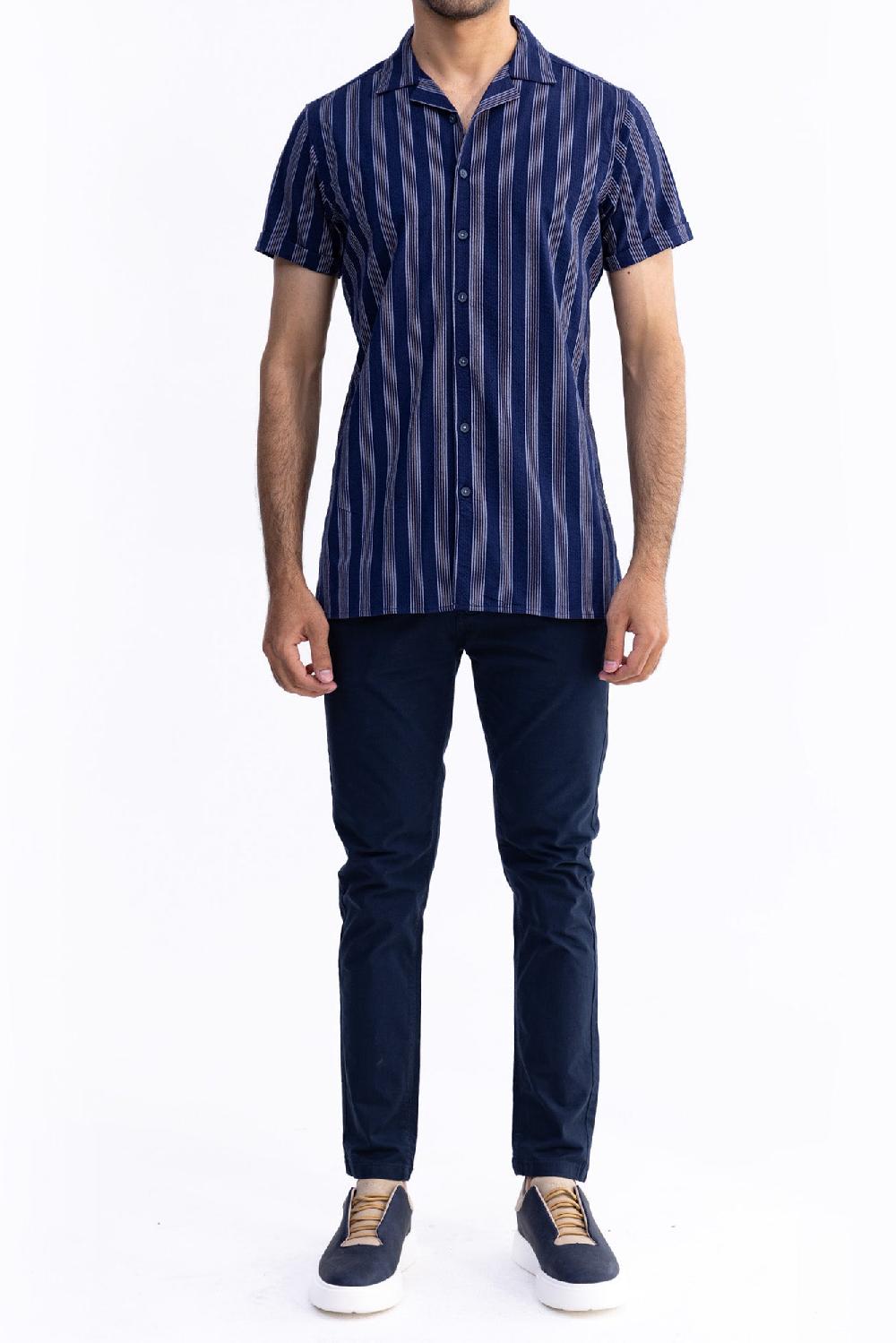 engine Men Regular Fit Casual Shirt MC5003-00L-NVY