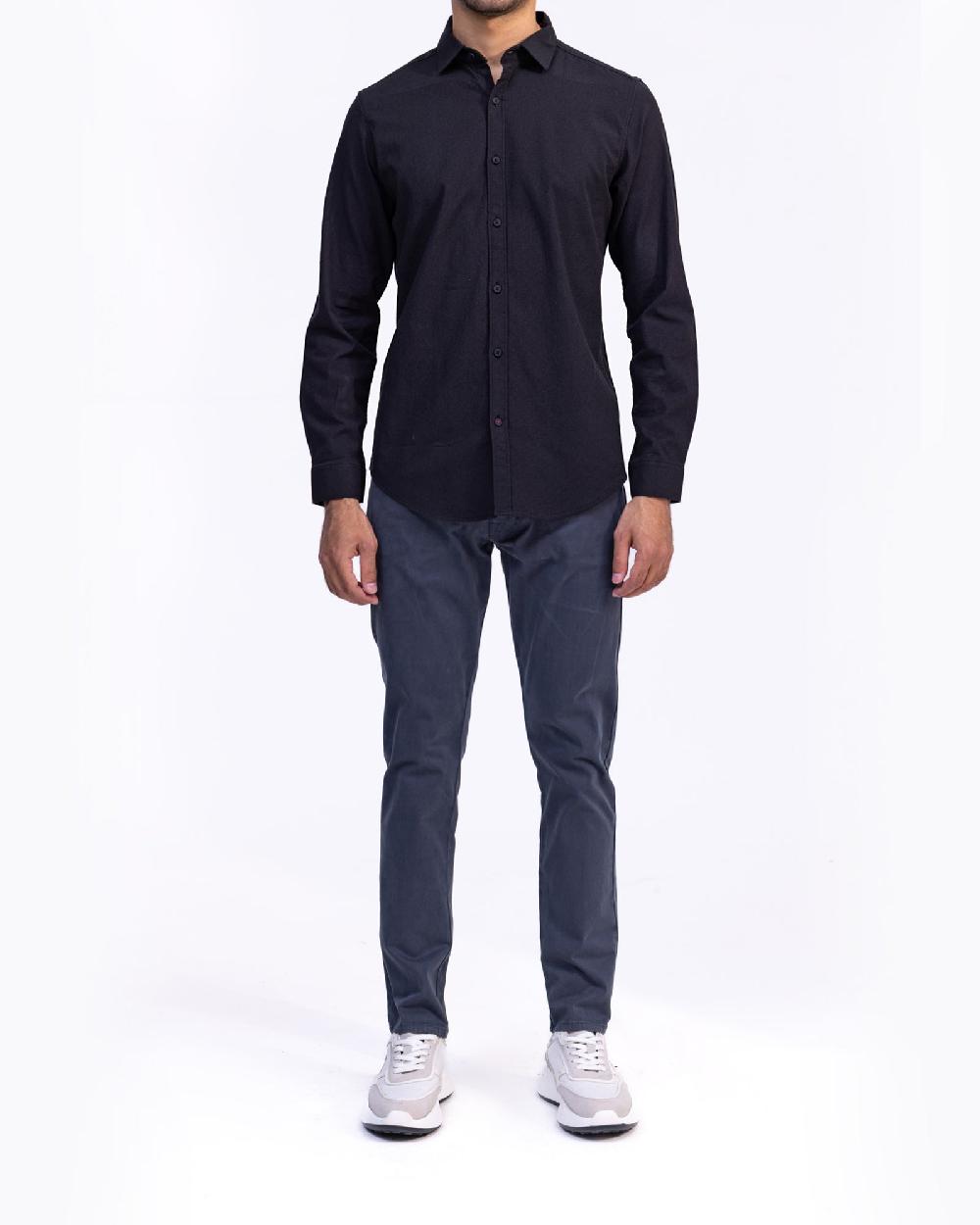 engine Men Regular Fit Casual Shirt MC5004-00L-BLK