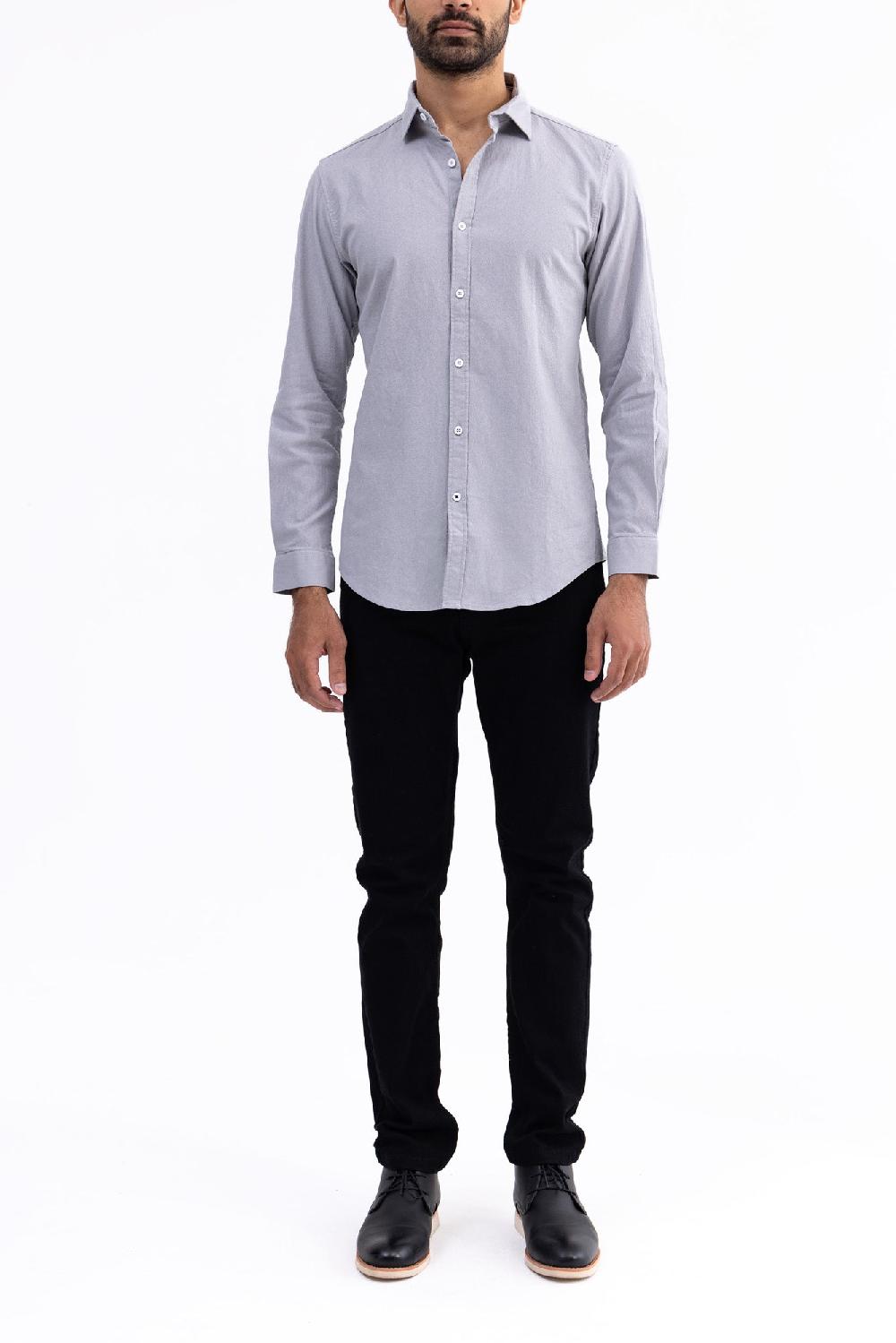 engine Men Regular Fit Casual Shirt MC5004-00L-GRY