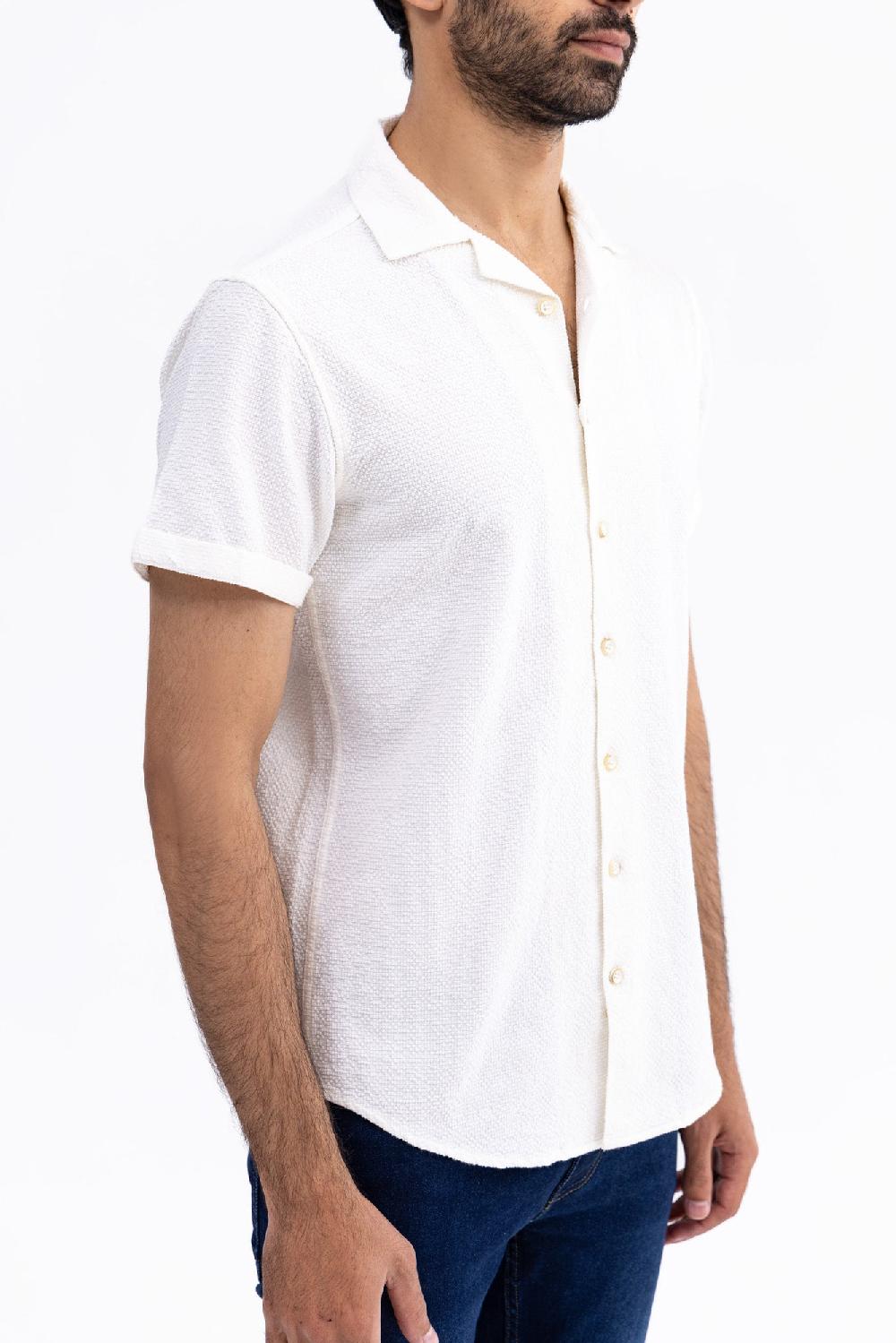 Engine Men Regular Fit Casual Shirt MC5005-00L-WHT