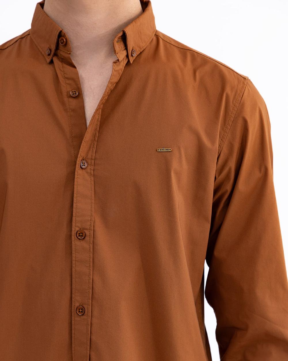 Engine Men Regular Fit Casual Shirt MC5007-00M-BRN