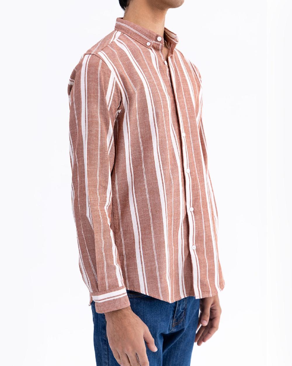Engine Men Regular Fit Casual Shirt MC5012-00L-BRN