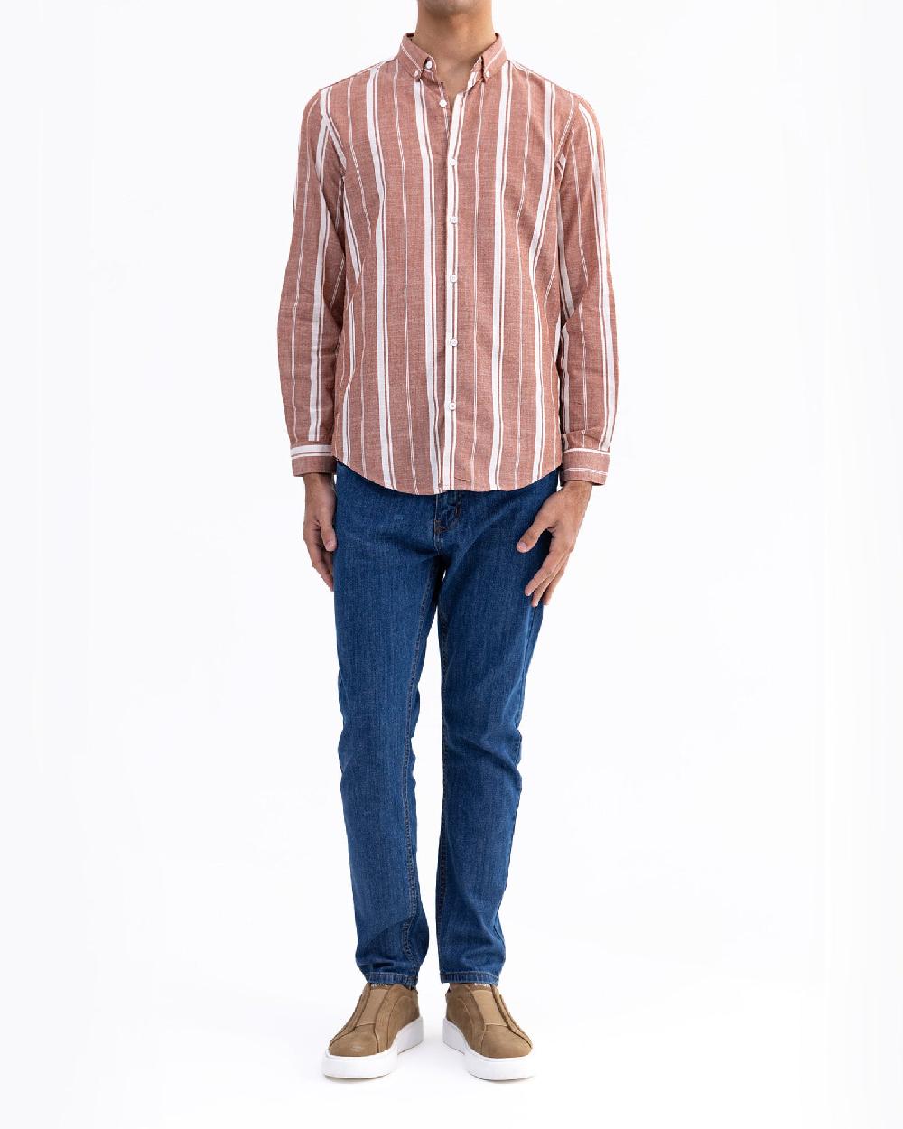 engine Men Regular Fit Casual Shirt MC5012-00L-BRN