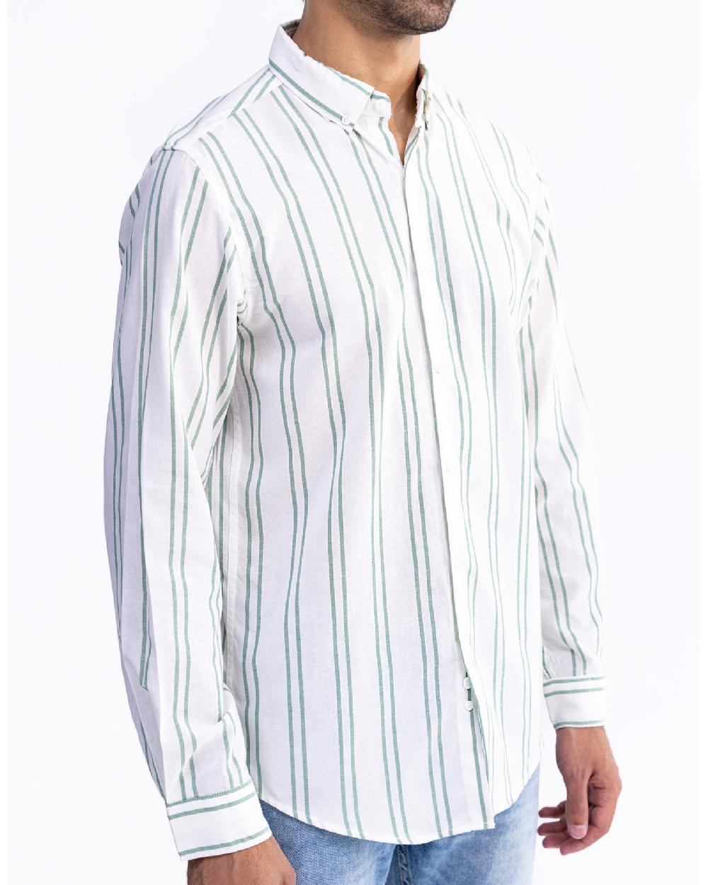 Engine Men Regular Fit Casual Shirt MC5012-00L-GRN