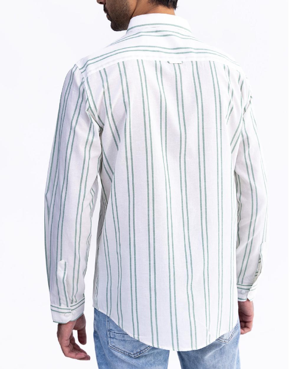 Engine Men Regular Fit Casual Shirt MC5012-00L-GRN