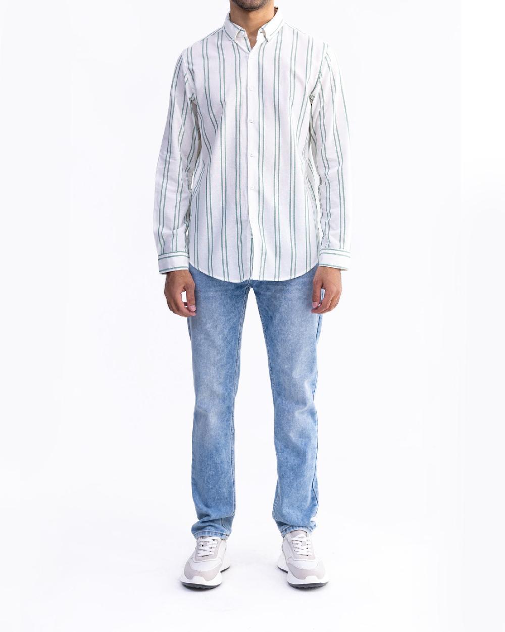 engine Men Regular Fit Casual Shirt MC5012-00L-GRN