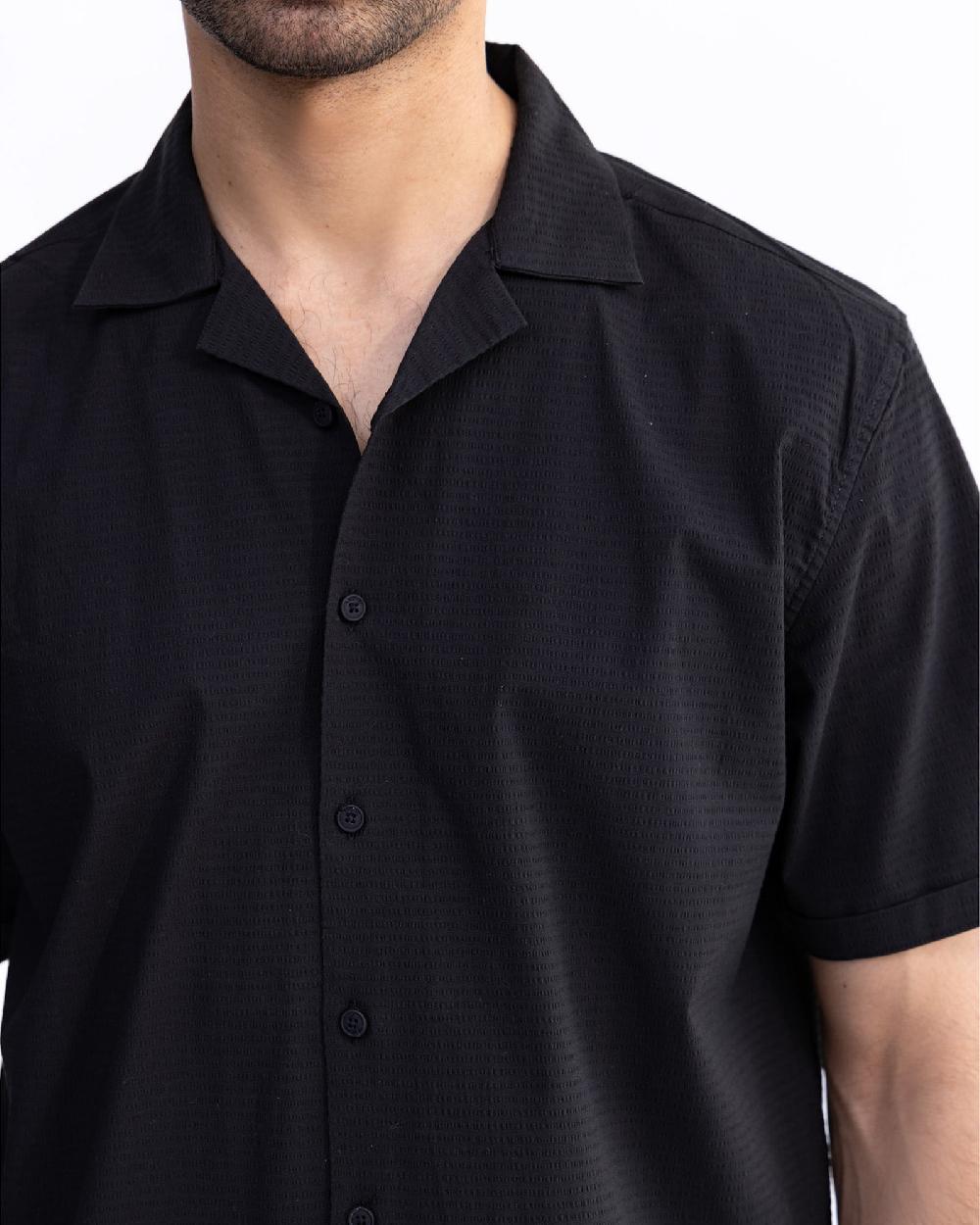 Engine Men Regular Fit Casual Shirt MC5013-00L-BLK