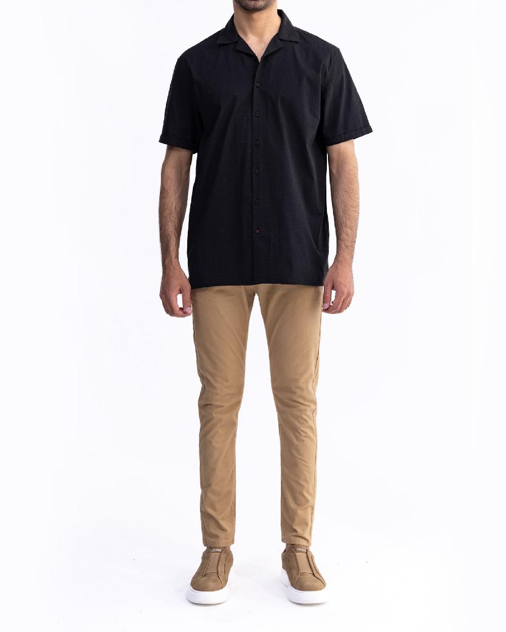 engine Men Regular Fit Casual Shirt MC5013-00L-BLK