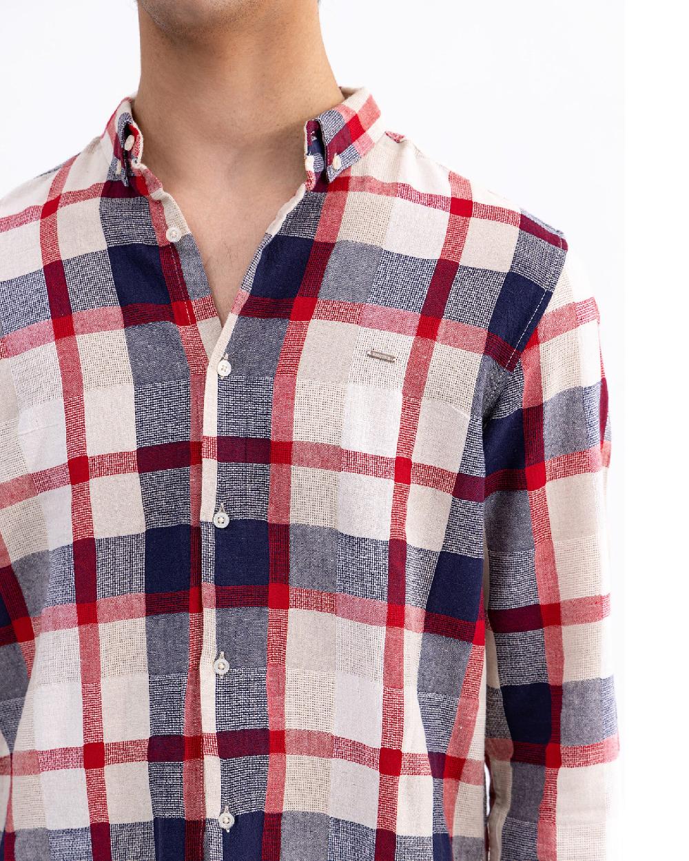 Engine Men Regular Fit Casual Shirt MC5014-00L-NVY