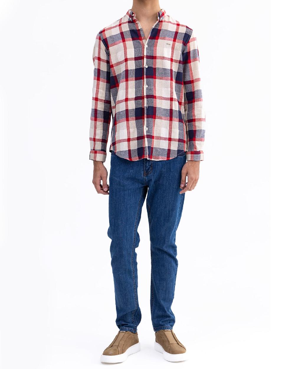 engine Men Regular Fit Casual Shirt MC5014-00L-NVY