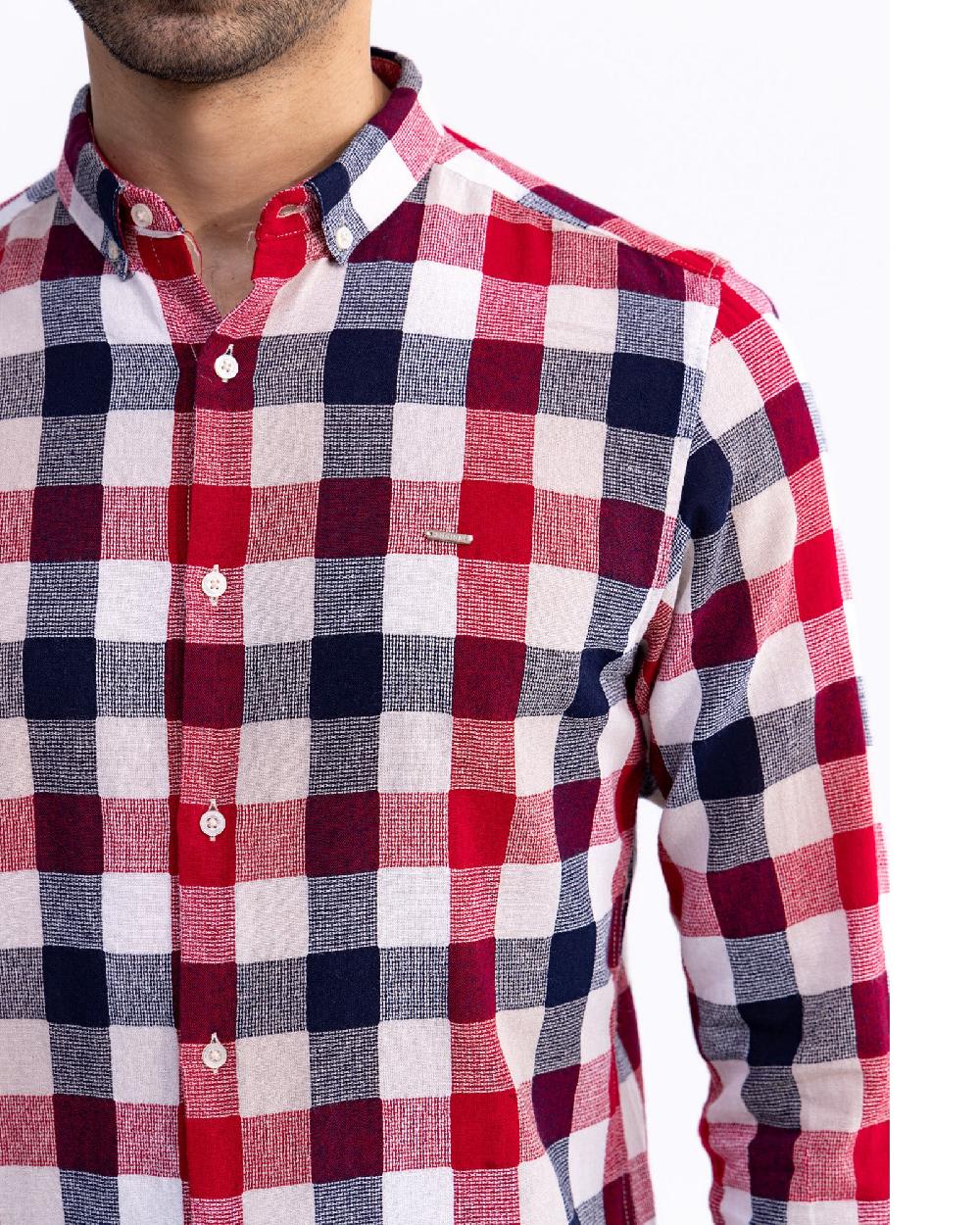 Engine Men Regular Fit Casual Shirt MC5014-00L-RED