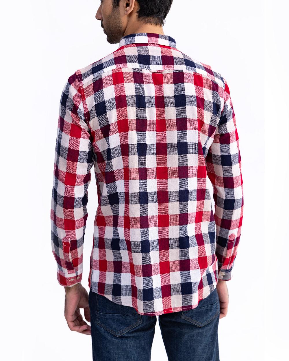 Engine Men Regular Fit Casual Shirt MC5014-00L-RED