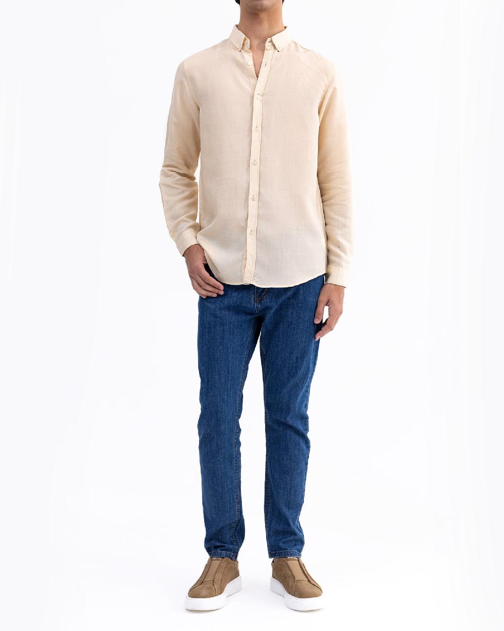 engine Men Regular Fit Casual Shirt MC5015-00L-BGE