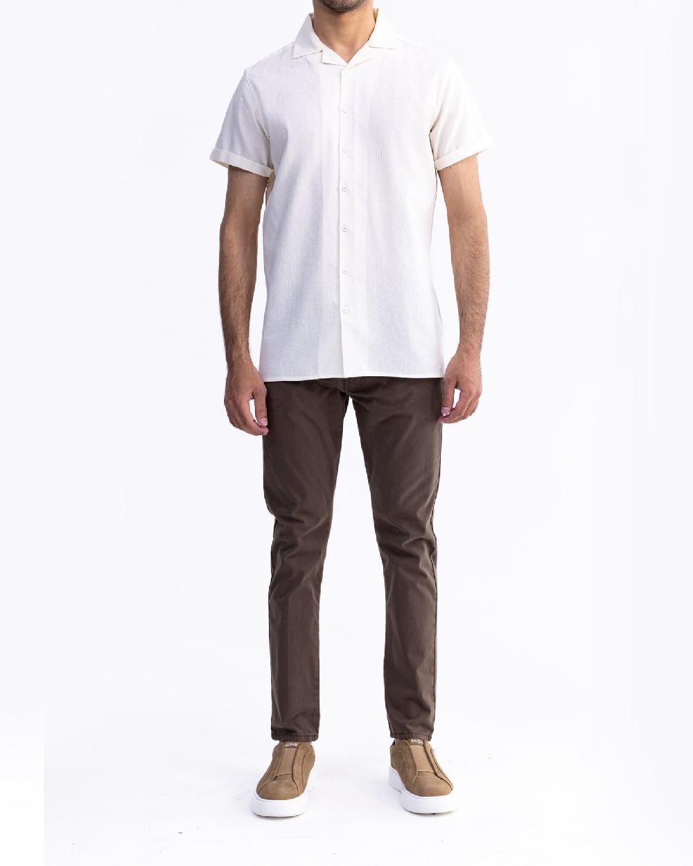 engine Men Regular Fit Casual Shirt MC5016-00L-WHT