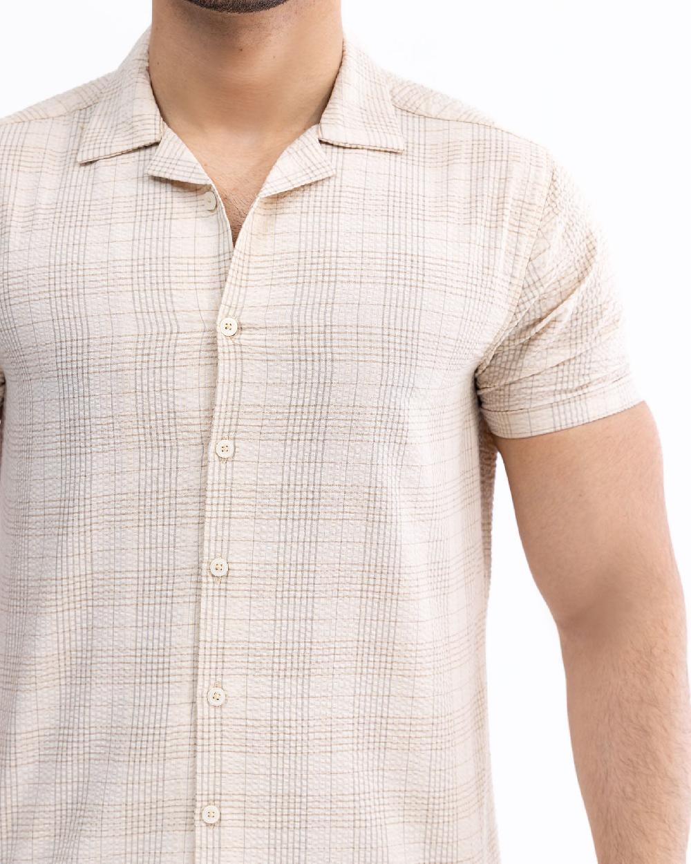 Engine Men Regular Fit Casual Shirt MC5025-XXL-BGE