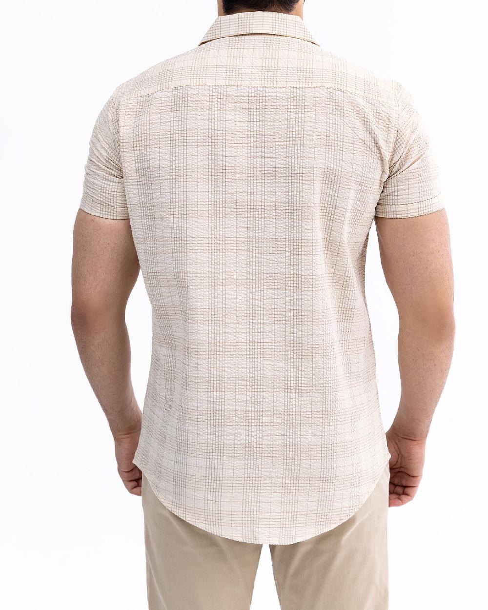 Engine Men Regular Fit Casual Shirt MC5025-XXL-BGE