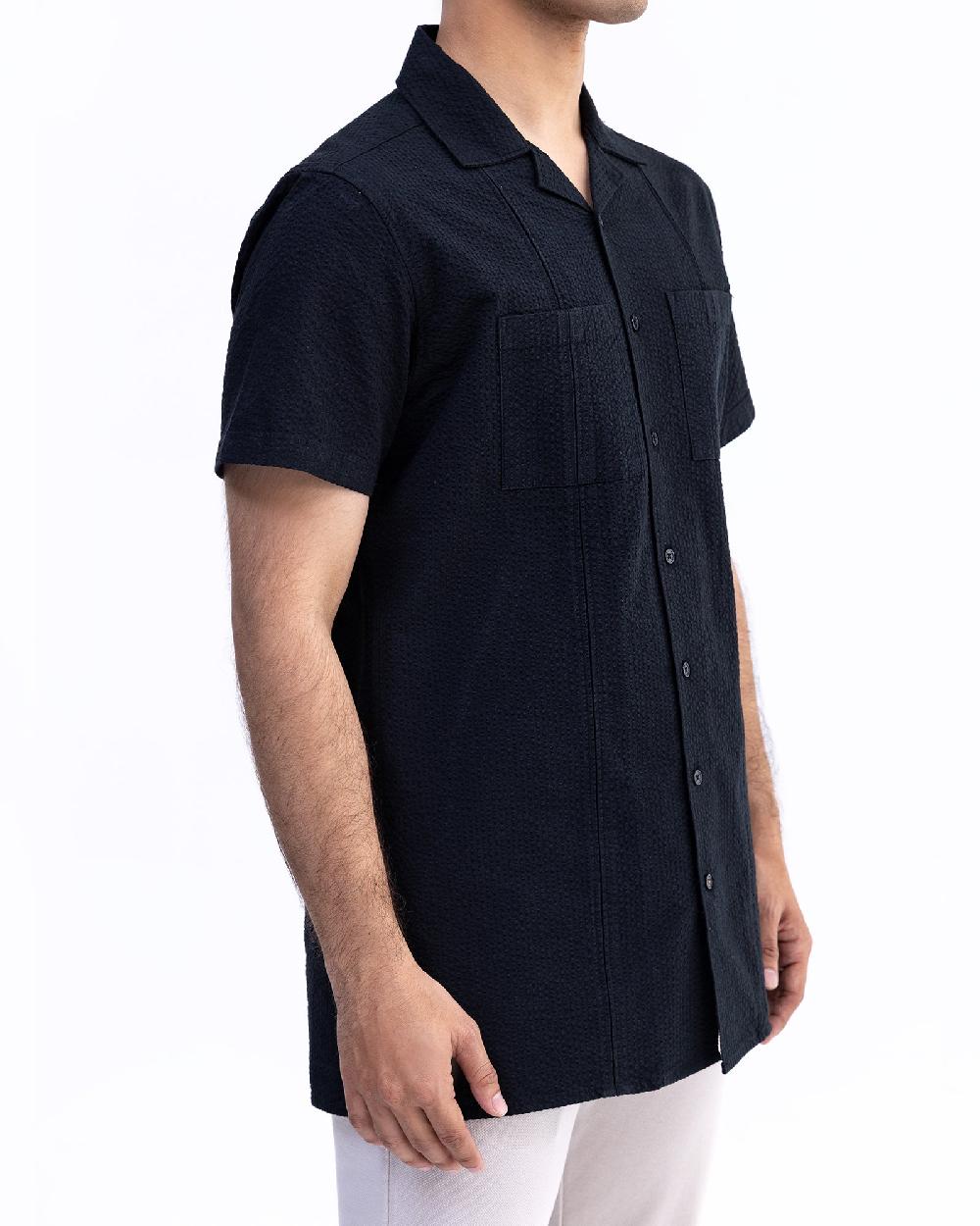 Engine Men Regular Fit Casual Shirt MC5026-00S-BLK