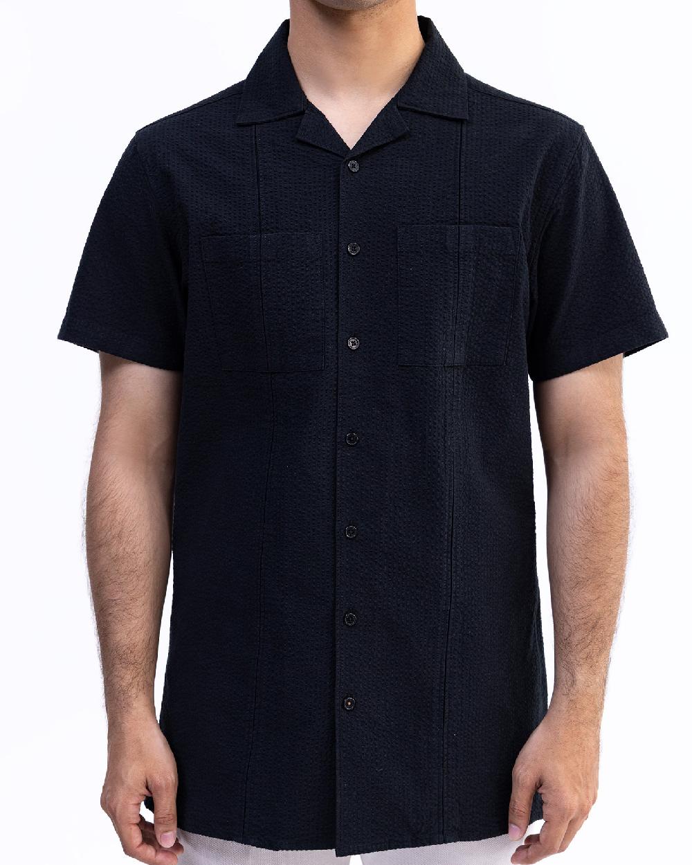 engine Men Regular Fit Casual Shirt MC5026-00S-BLK