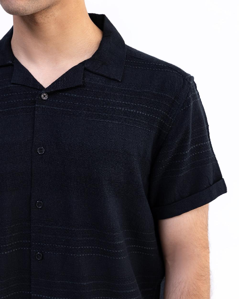 Engine Men Regular Fit Casual Shirt MC5027-00L-BLK