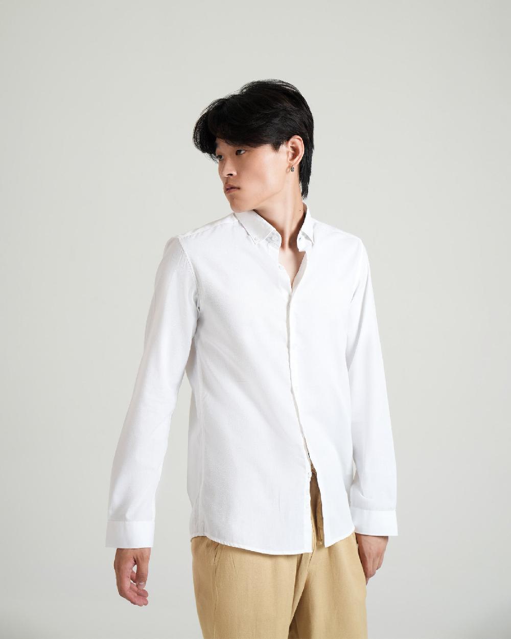Engine Men Regular Fit Casual Shirt MC5037-00L-WHT