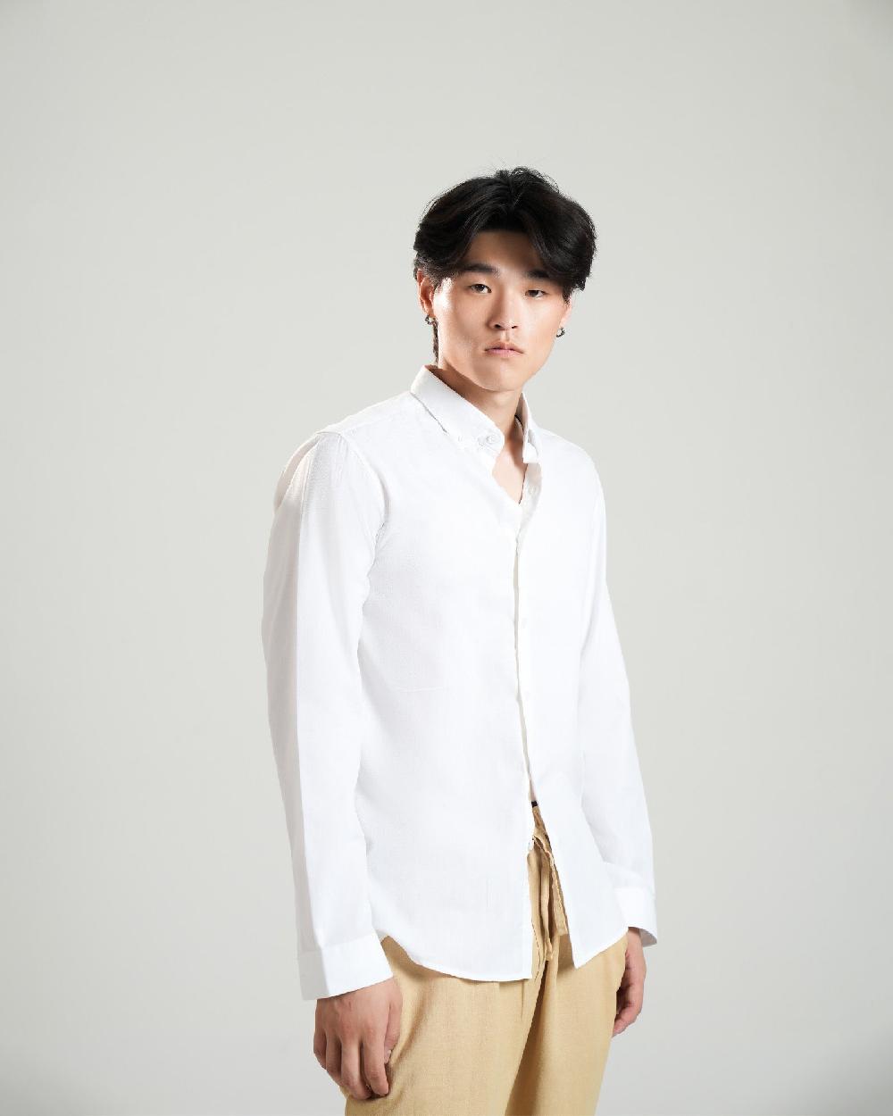 Engine Men Regular Fit Casual Shirt MC5037-00L-WHT
