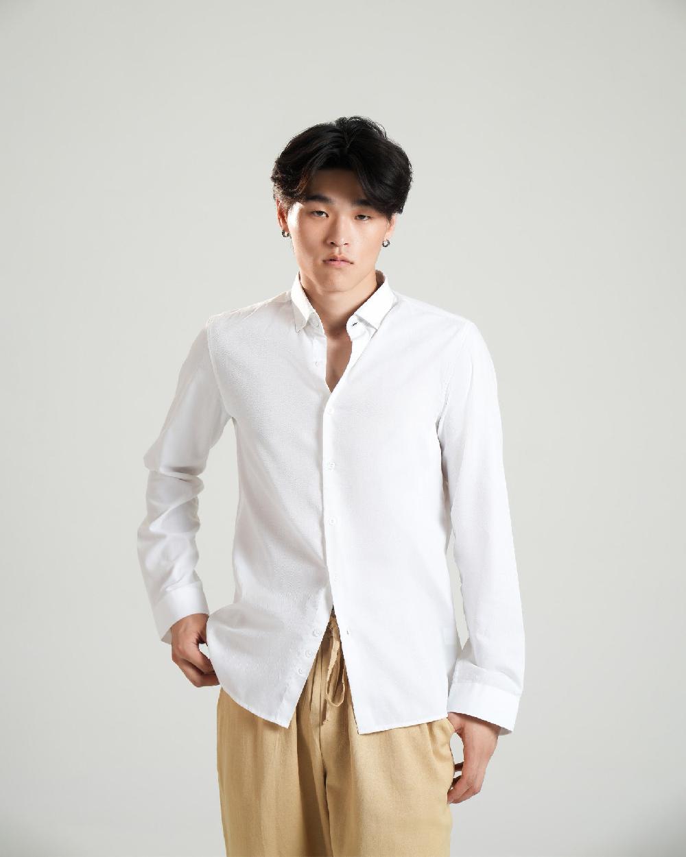 engine Men Regular Fit Casual Shirt MC5037-00L-WHT
