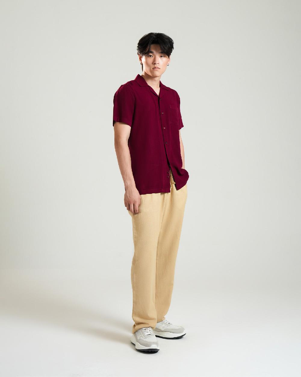 Engine Men Regular Fit Casual Shirt MC5039-00L-MRN