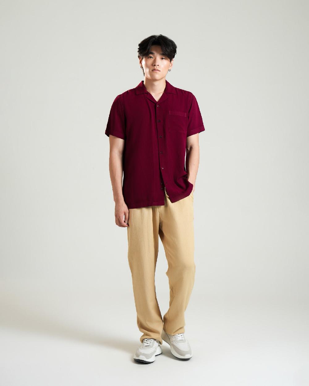 engine Men Regular Fit Casual Shirt MC5039-00L-MRN