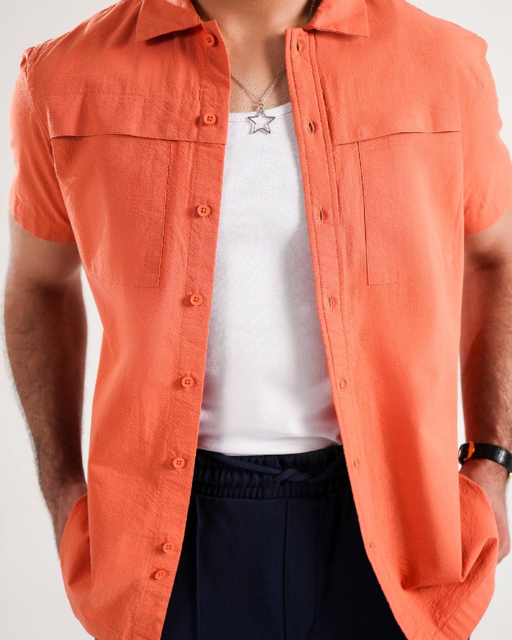 Engine Men Regular Fit Casual Shirt MC5043-00L-RST