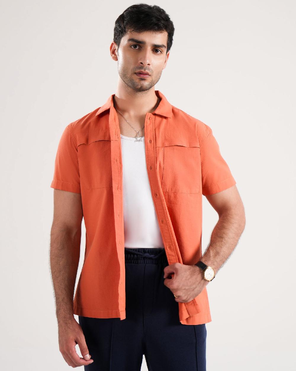 Engine Men Regular Fit Casual Shirt MC5043-00L-RST