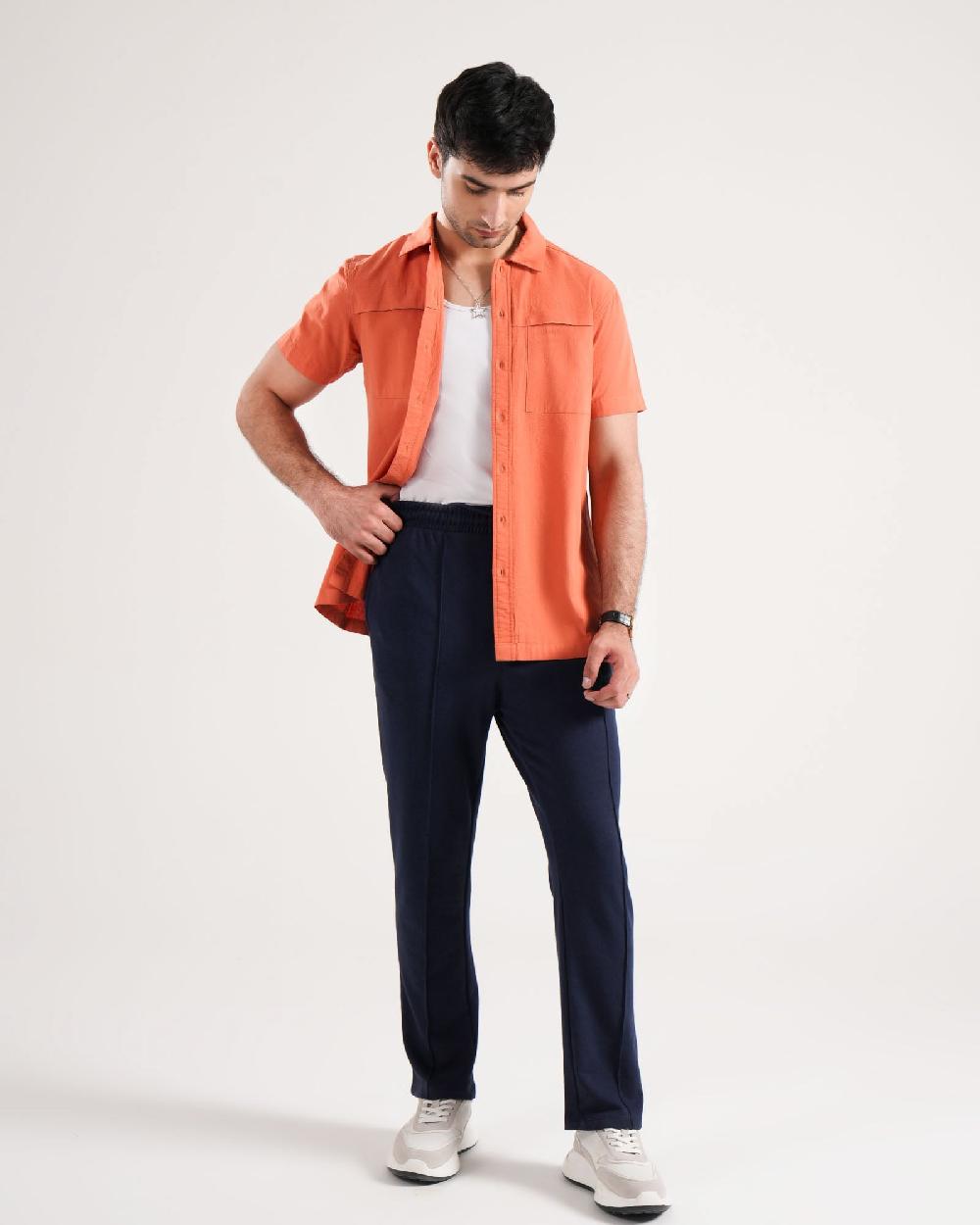 engine Men Regular Fit Casual Shirt MC5043-00L-RST