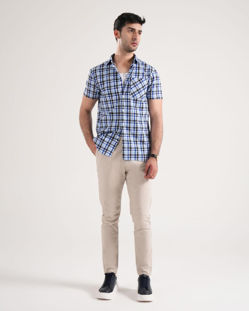engine Men Regular Fit Casual Shirt MC5044-00L-BLU