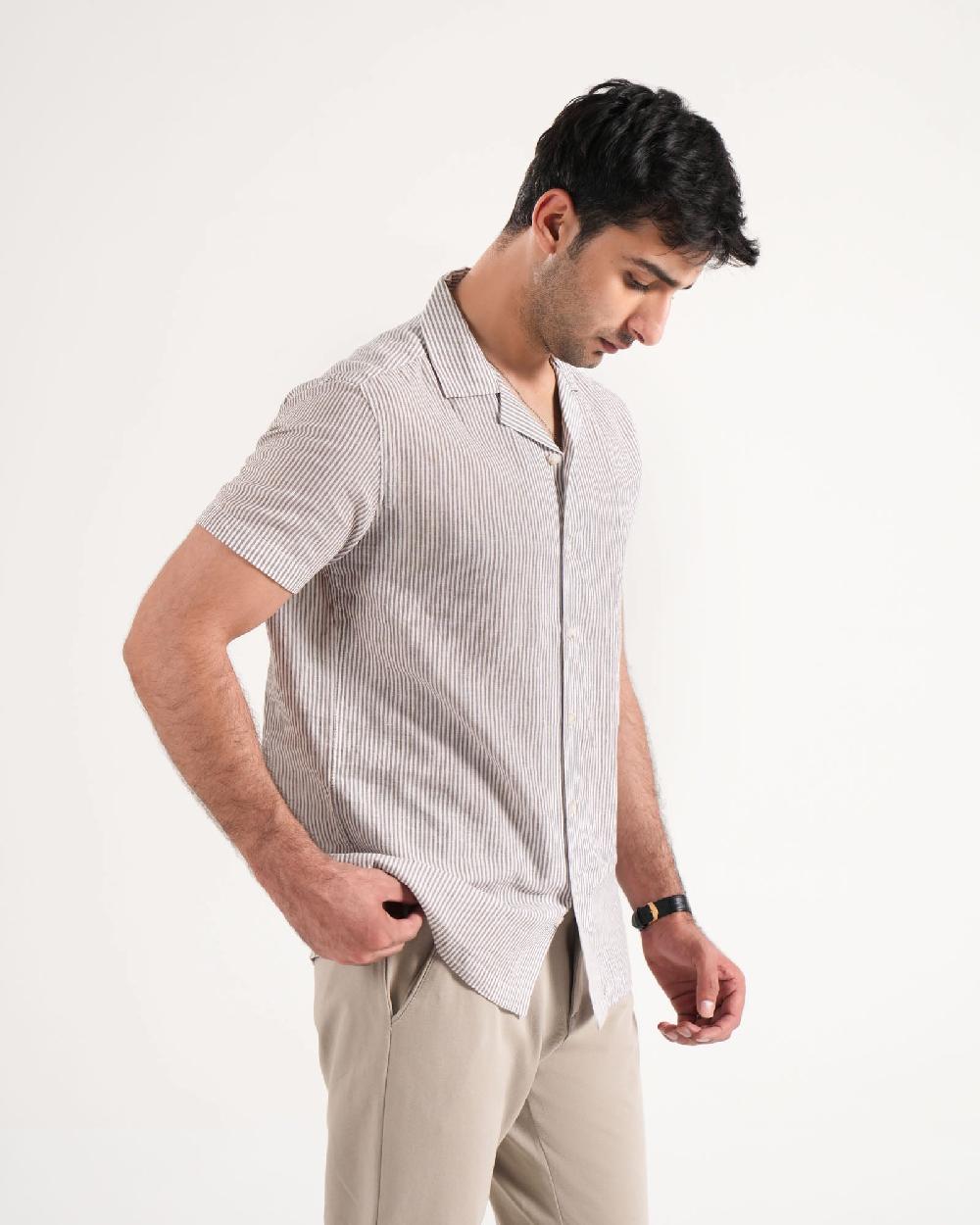 Engine Men Regular Fit Casual Shirt MC5045-00L-BRN