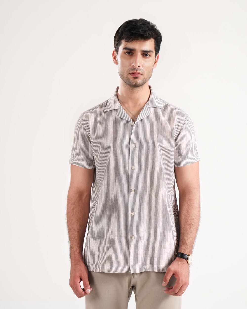 Engine Men Regular Fit Casual Shirt MC5045-00L-BRN