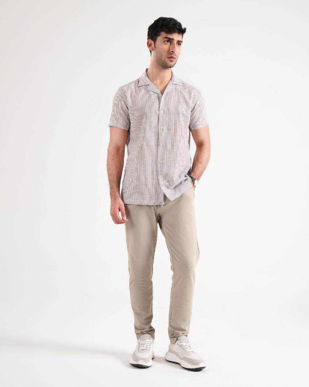 engine Men Regular Fit Casual Shirt MC5045-00L-BRN