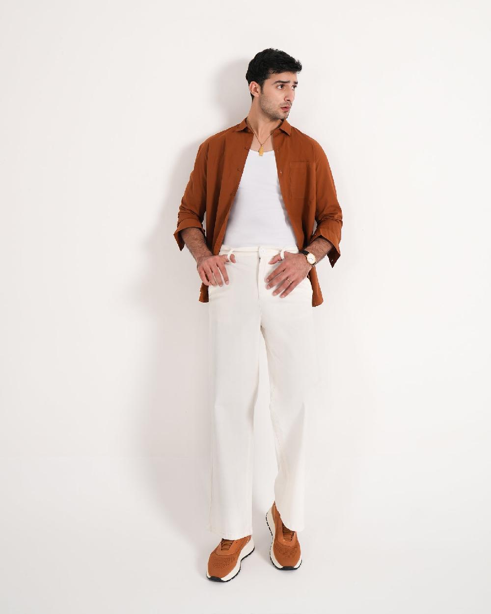 Engine Men Regular Fit Casual Shirt MC5047-00L-BRN