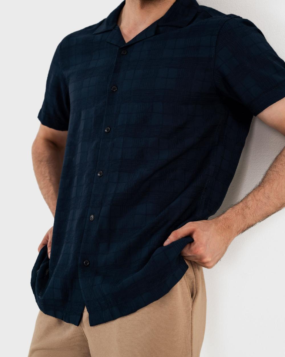 Engine Men Regular Fit Casual Shirt MC5049-00S-NVY