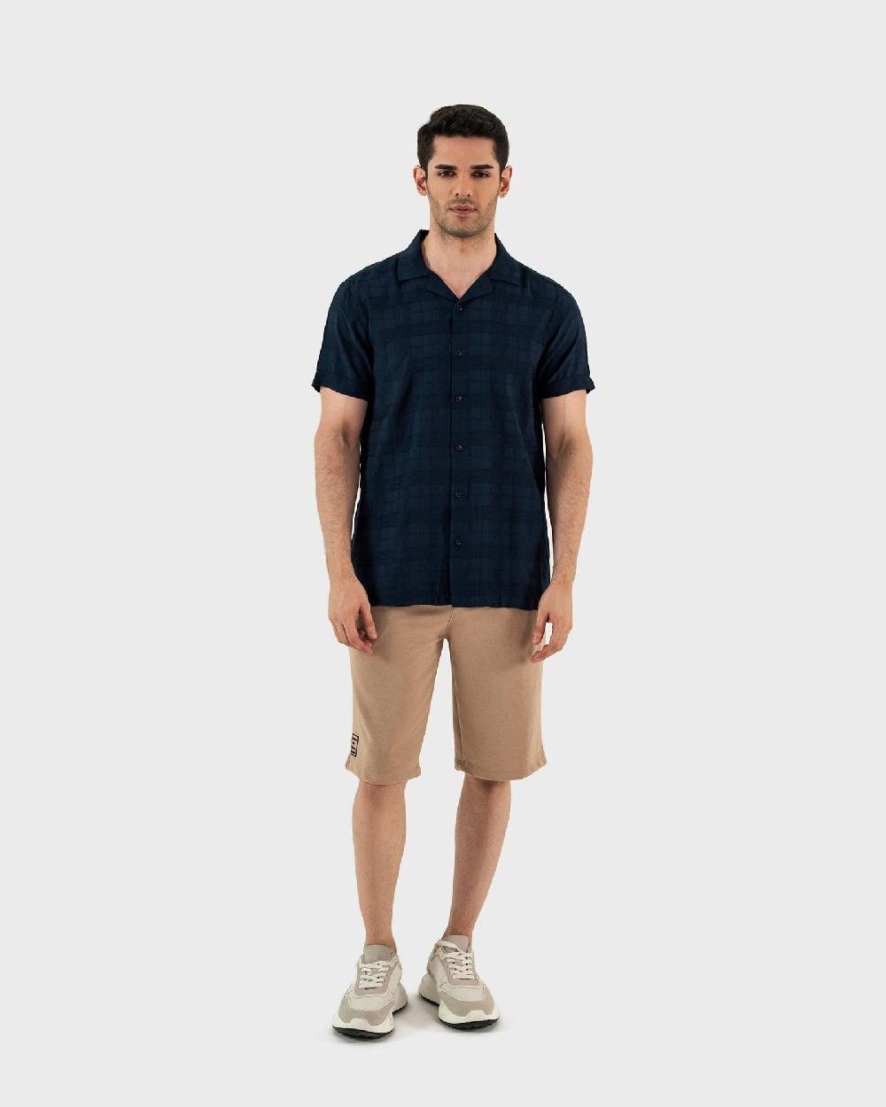 engine Men Regular Fit Casual Shirt MC5049-00S-NVY