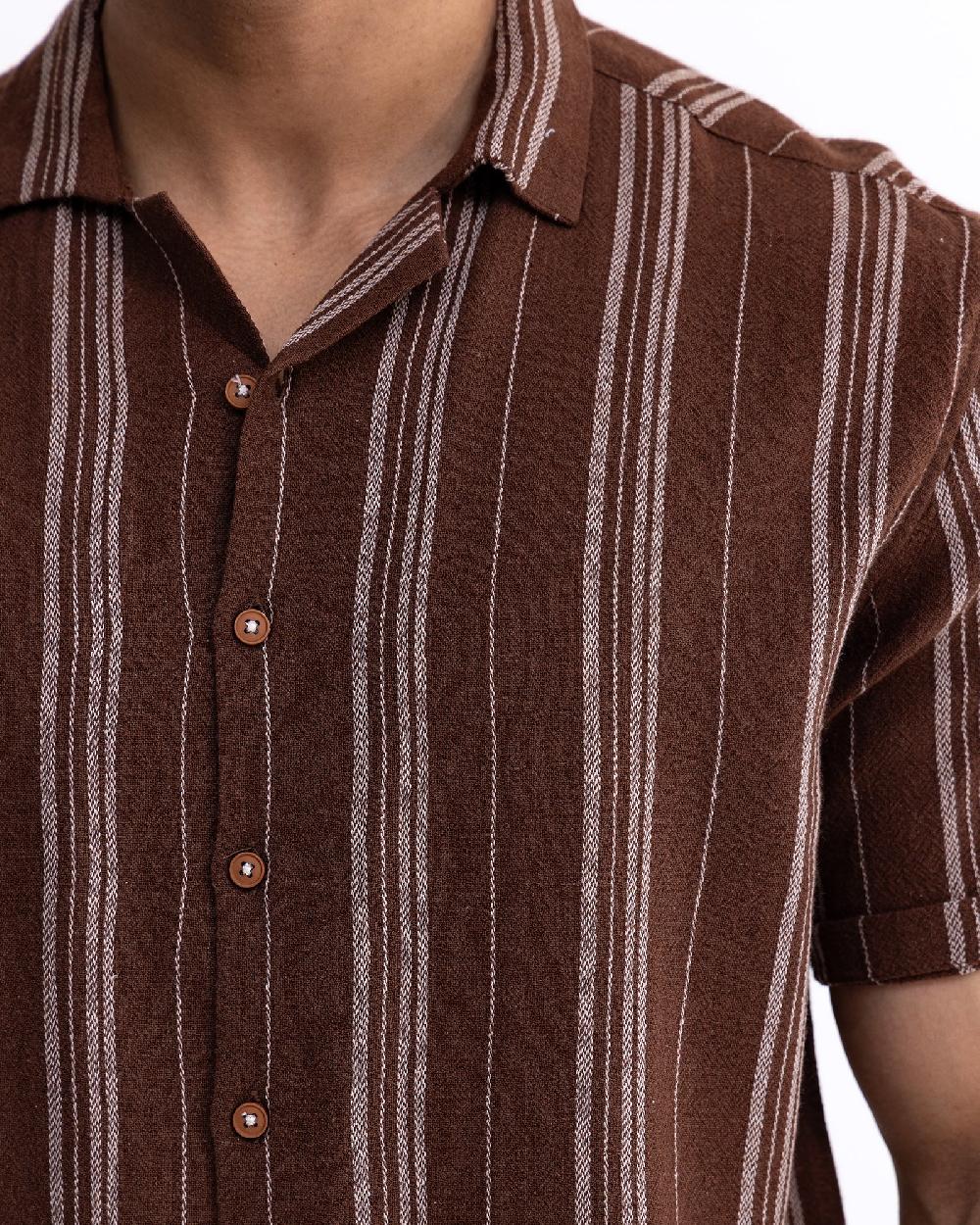 Engine Men Relax Fit Casual Shirt MC5019-00L-BRN