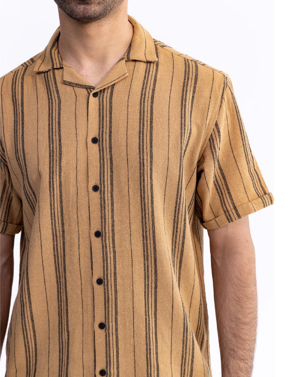 Engine Men Relax Fit Casual Shirt MC5019-00L-KHK