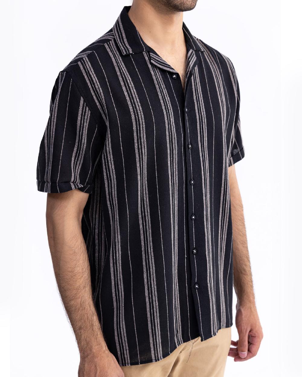 Engine Men Relax Fit Casual Shirt MC5019-00S-BLK