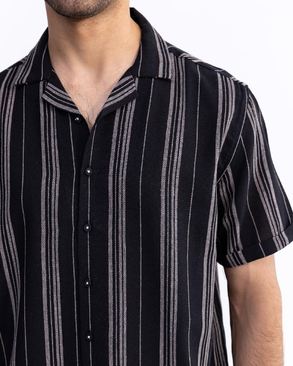 Engine Men Relax Fit Casual Shirt MC5019-00S-BLK